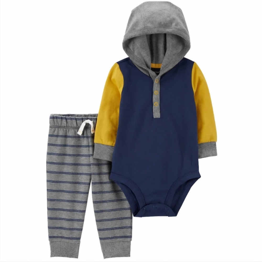 Carter's Hooded Bodysuit Matching Set